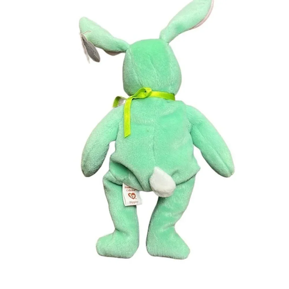 The Beanie Babies Collection Kids Hippity 1996 The Beanie Baby Rabbit Mint Green
